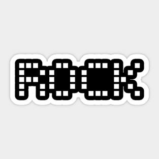 rock digital logo Sticker